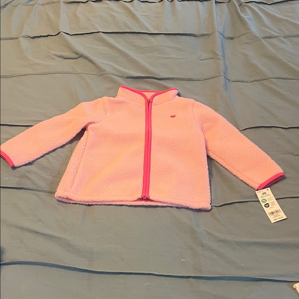 OshKosh B'gosh Pink Fleece Jacket, 24 months, NWT